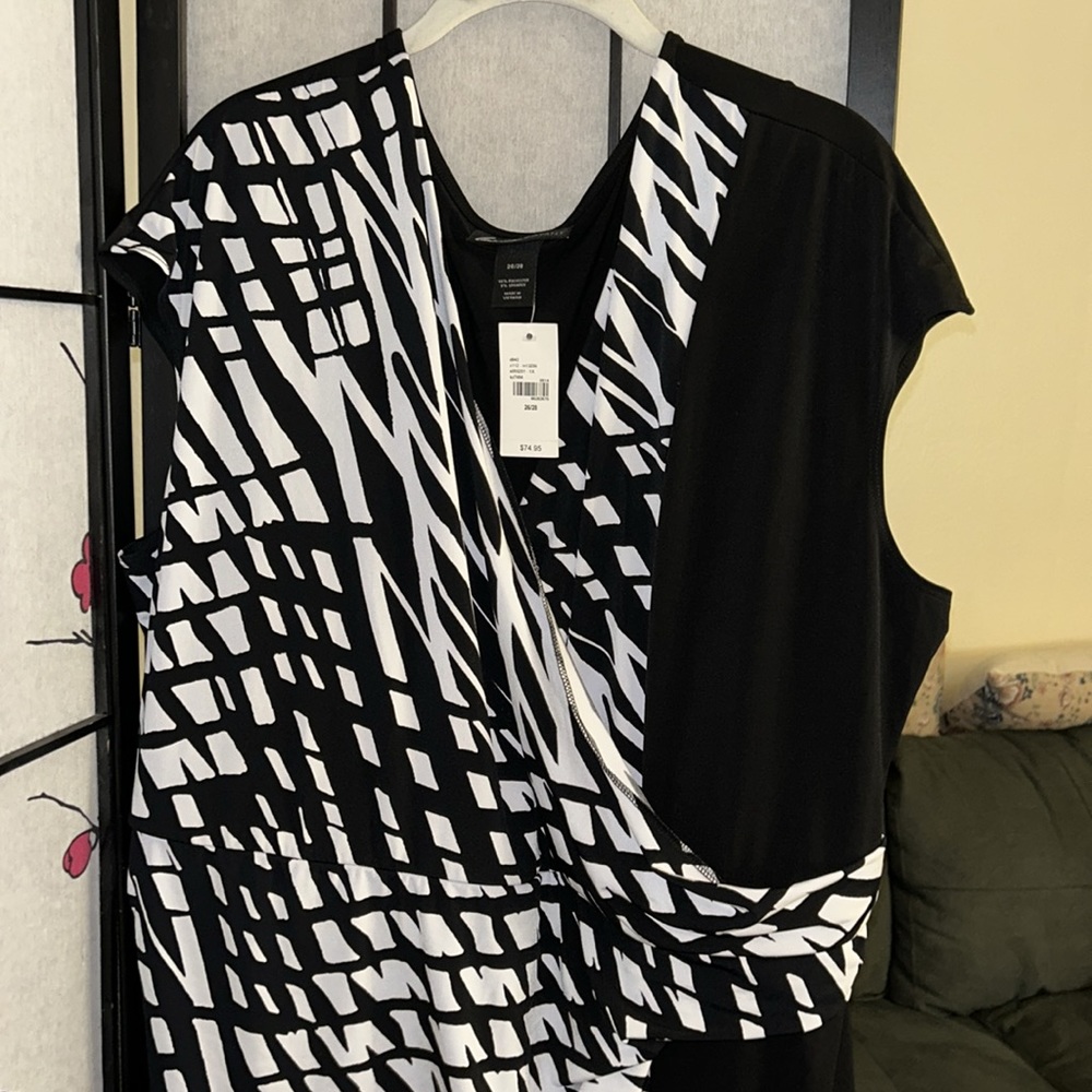 NWT Lane Bryant Faux Wrap Around Dress - Picture 4 of 10